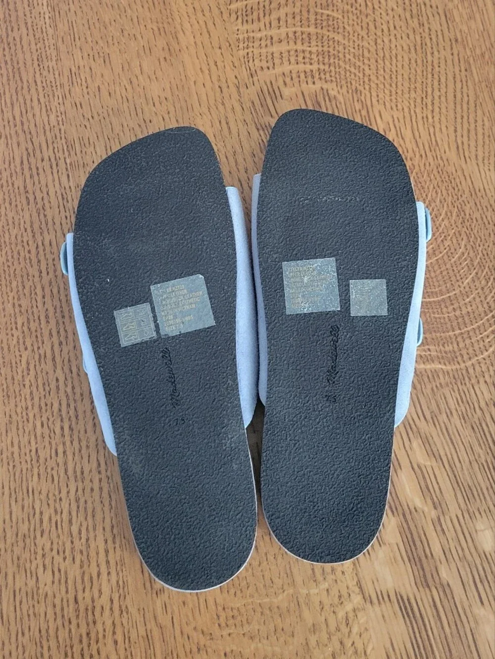 Madewell Cambria Double Strap Suede Sandal - Serene Blue